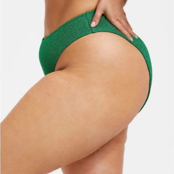 Good American NWT Bikini Bottom Summer Green Size 5 - Picture 5 of 16